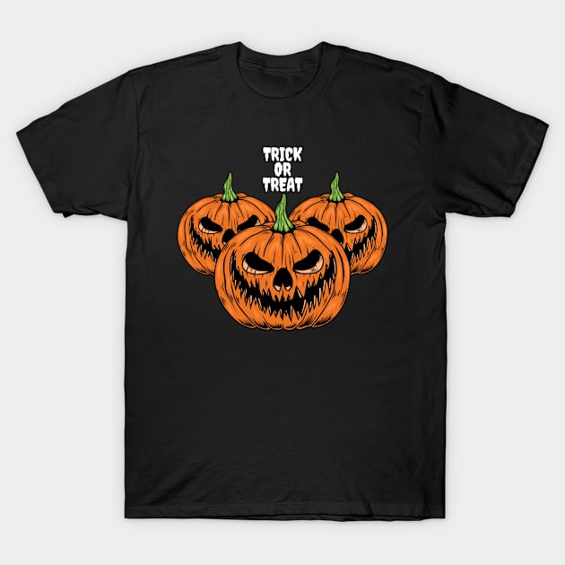 Halloween Pumpkins, Trick or Treat III T-Shirt by JK Mercha